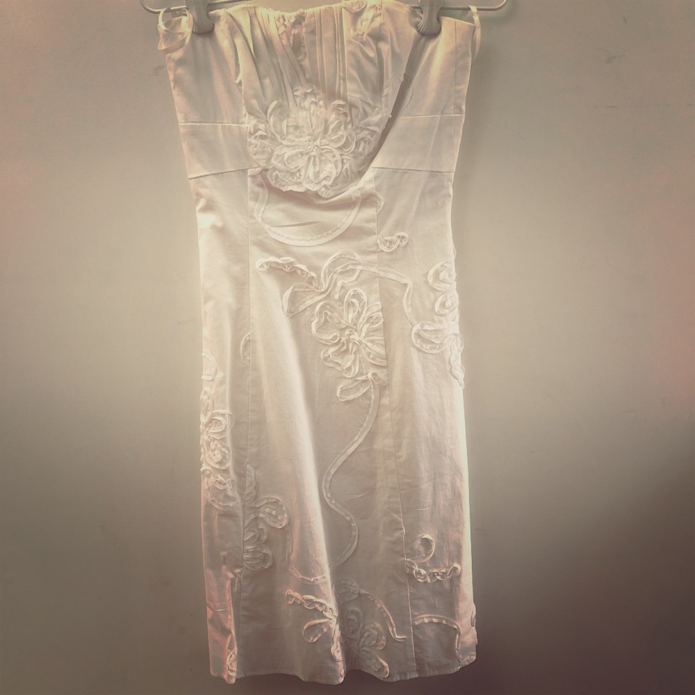 White House black market white dress